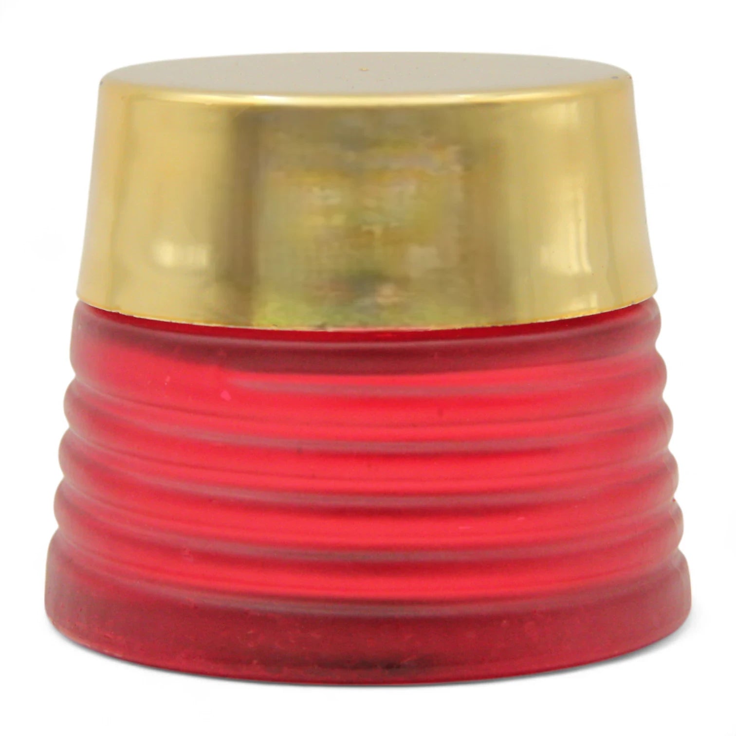Elegant Red Incense Powder Jar with Gold Lid 100 ML– Refillable Storage for Bakhoor, Resin, or Loose Incense - Damoo
