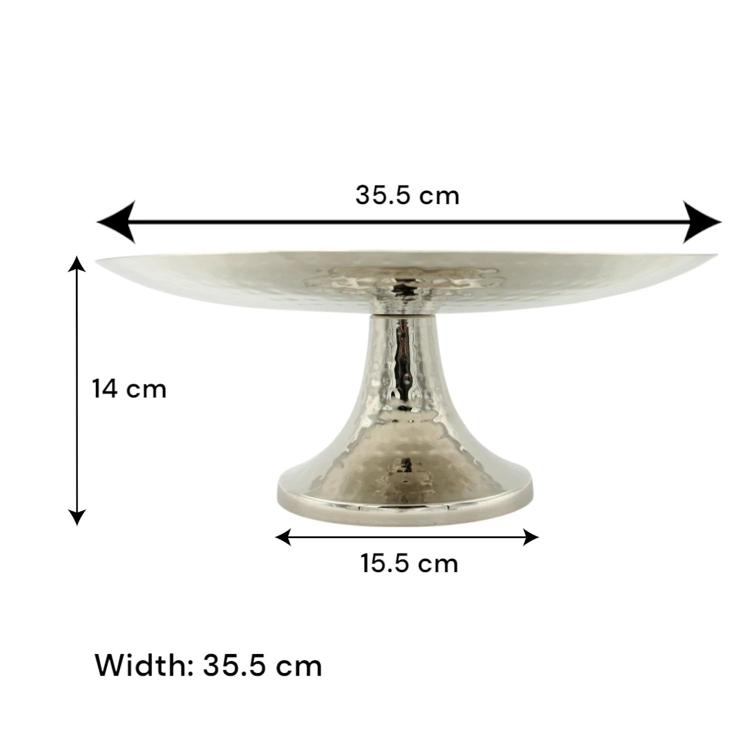 Elegant Round Metal Dessert Stand – Serving Tray for Cupcakes, Pastries & More – Ideal for Weddings, Birthdays & Events - Damoo