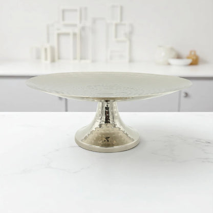 Elegant Round Metal Dessert Stand – Serving Tray for Cupcakes, Pastries & More – Ideal for Weddings, Birthdays & Events - Damoo