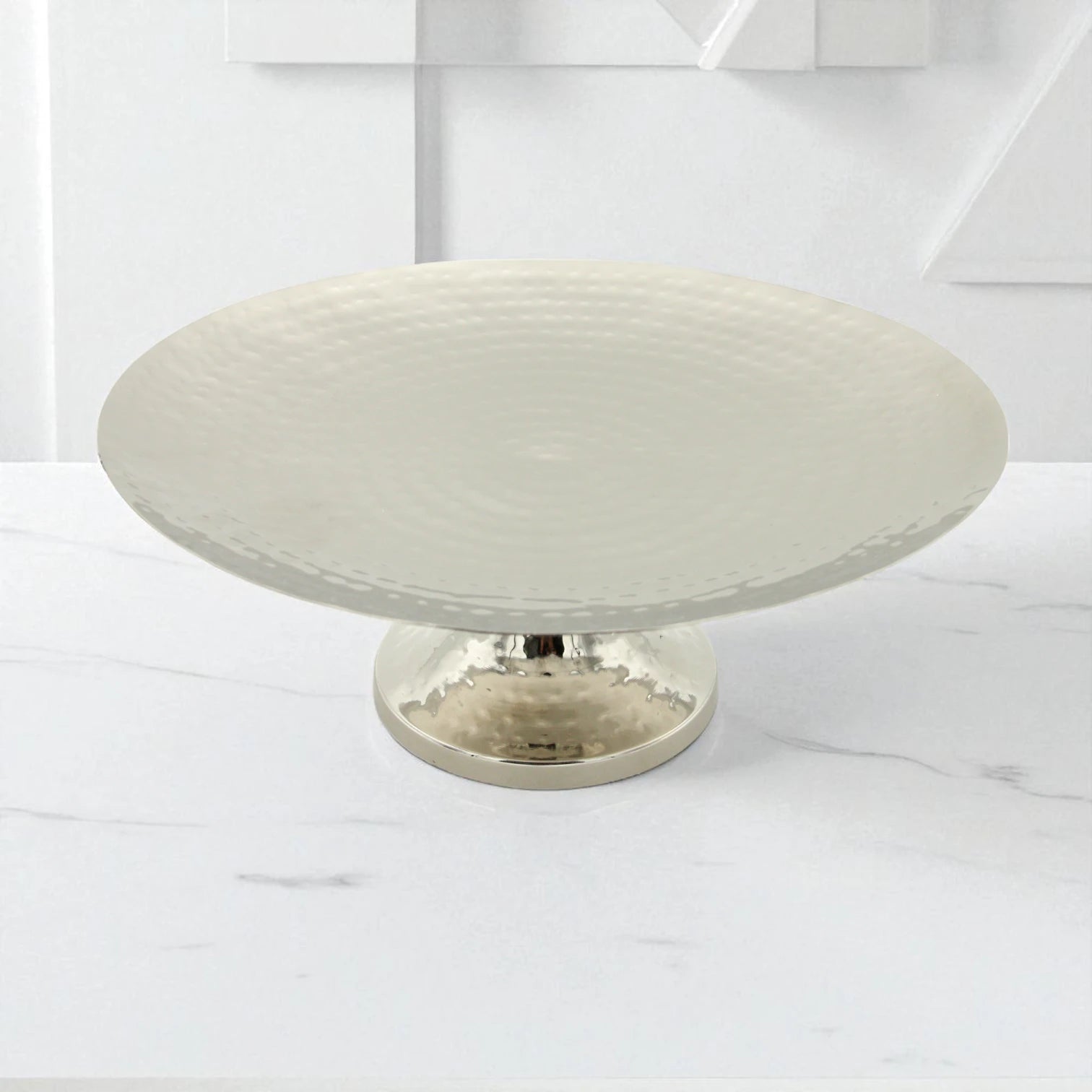 Elegant Round Metal Dessert Stand – Serving Tray for Cupcakes, Pastries & More – Ideal for Weddings, Birthdays & Events - Damoo