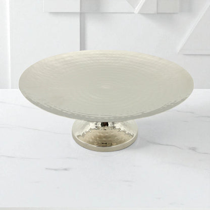 Elegant Round Metal Dessert Stand – Serving Tray for Cupcakes, Pastries & More – Ideal for Weddings, Birthdays & Events - Damoo