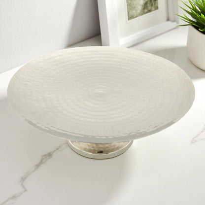Elegant Round Metal Dessert Stand – Serving Tray for Cupcakes, Pastries & More – Ideal for Weddings, Birthdays & Events - Damoo