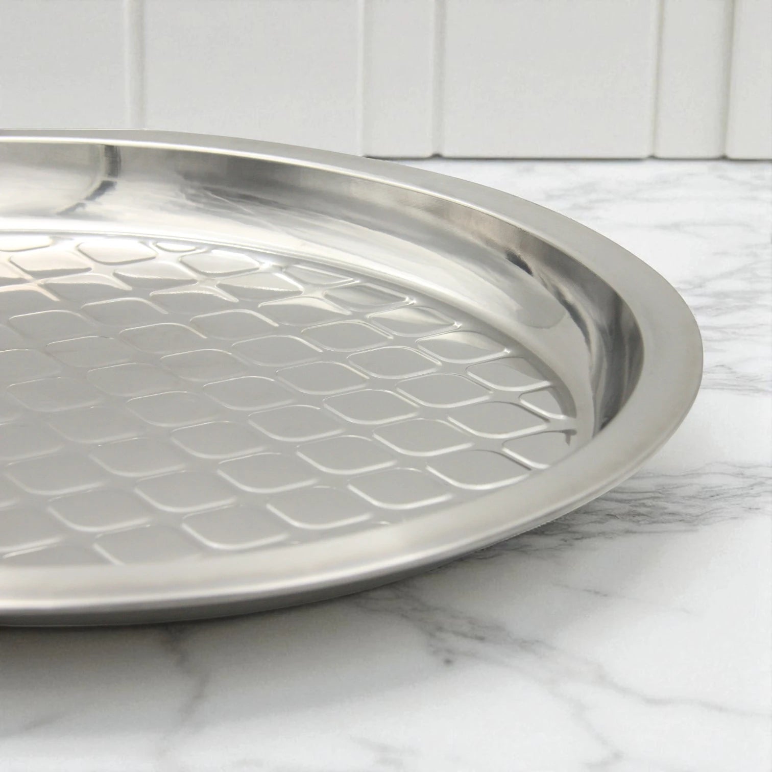 Elegant Stainless Steel Multi-Use Tray – Ideal for Festivals, Fruits, and Snacks - Damoo
