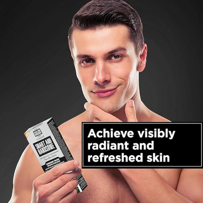 Emami Smart & Handsome Radiant Glow Cream for Men – Oil Control, Non-Greasy, With Actifair Peptide, SPF Protection – 100g (Pack of 2) - Damoo