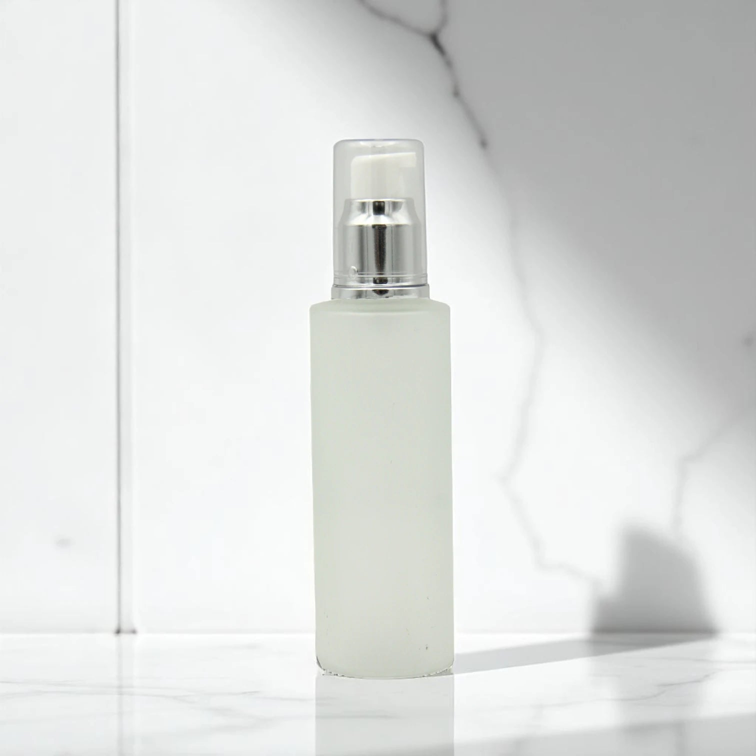 Empty Refillable Spray Bottle 80ML – Matte Finish with Silver Head & Clear Cap | Portable Bottle for Oils & Lotions - Damoo
