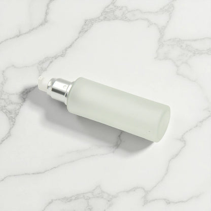 Empty Refillable Spray Bottle 80ML – Matte Finish with Silver Head & Clear Cap | Portable Bottle for Oils & Lotions - Damoo