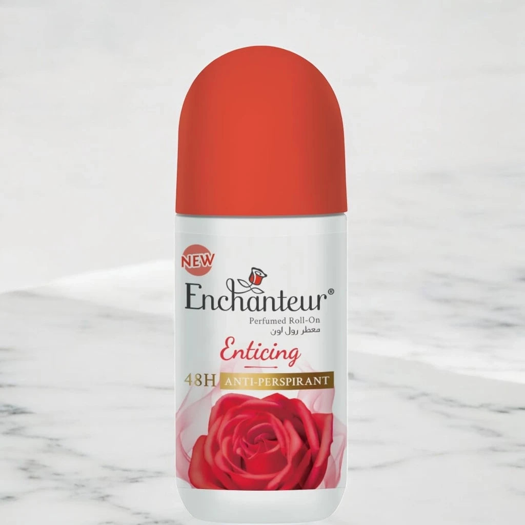 Enchanteur Enticing Roll-On Deodorant – 50ml Anti-Perspirant with 48-Hour Odor Protection – Quick-Dry, Non-Sticky Formula with Signature Scent for All-Day Freshness - Damoo