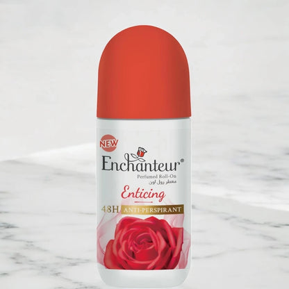 Enchanteur Enticing Roll-On Deodorant – 50ml Anti-Perspirant with 48-Hour Odor Protection – Quick-Dry, Non-Sticky Formula with Signature Scent for All-Day Freshness - Damoo