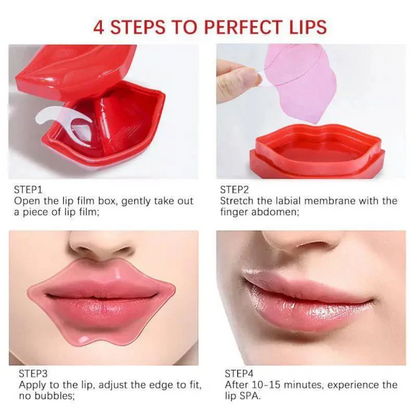 ESTELIN Fascinating Red Hydrogel Lip Mask – 60g | Nourishing & Plumping Lip Care for All Skin Types - Damoo