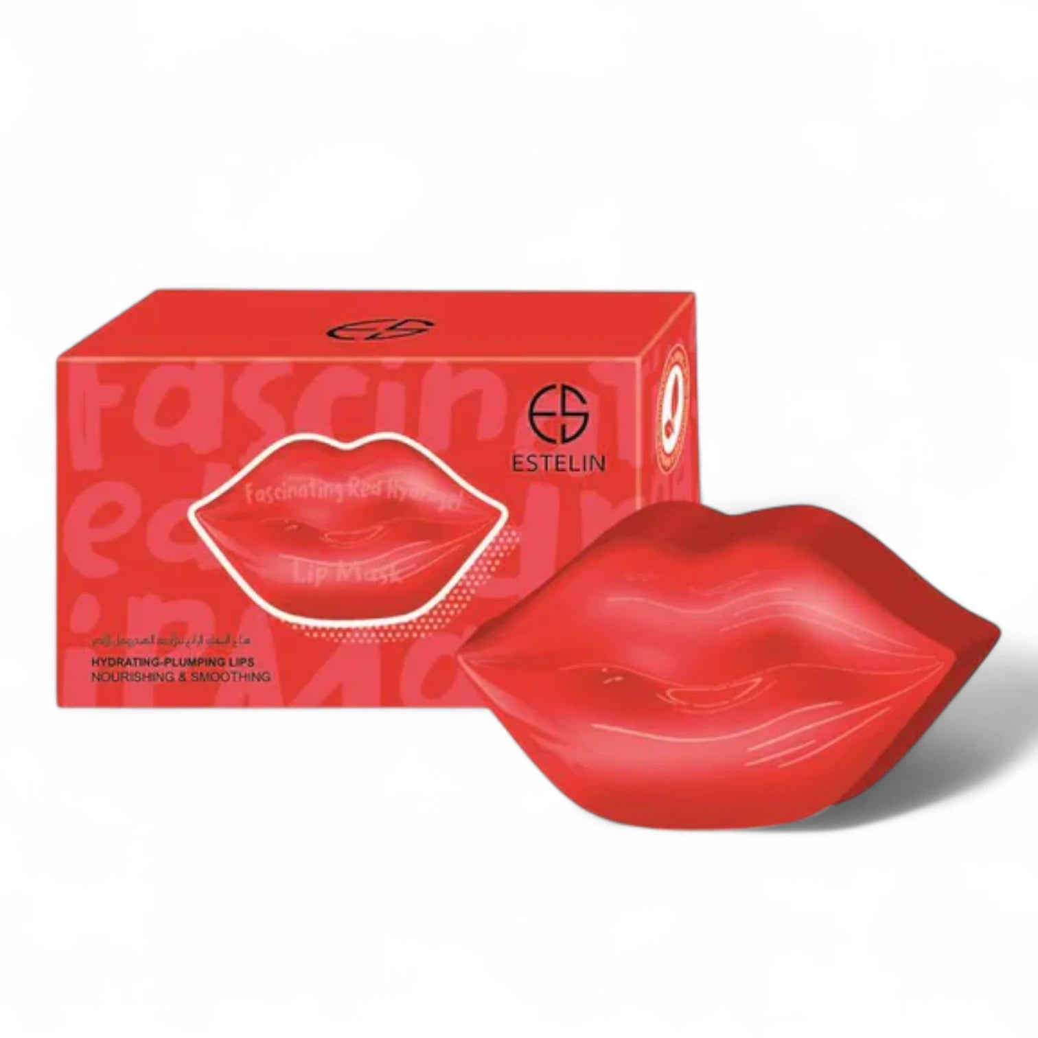 ESTELIN Fascinating Red Hydrogel Lip Mask – 60g | Nourishing & Plumping Lip Care for All Skin Types - Damoo