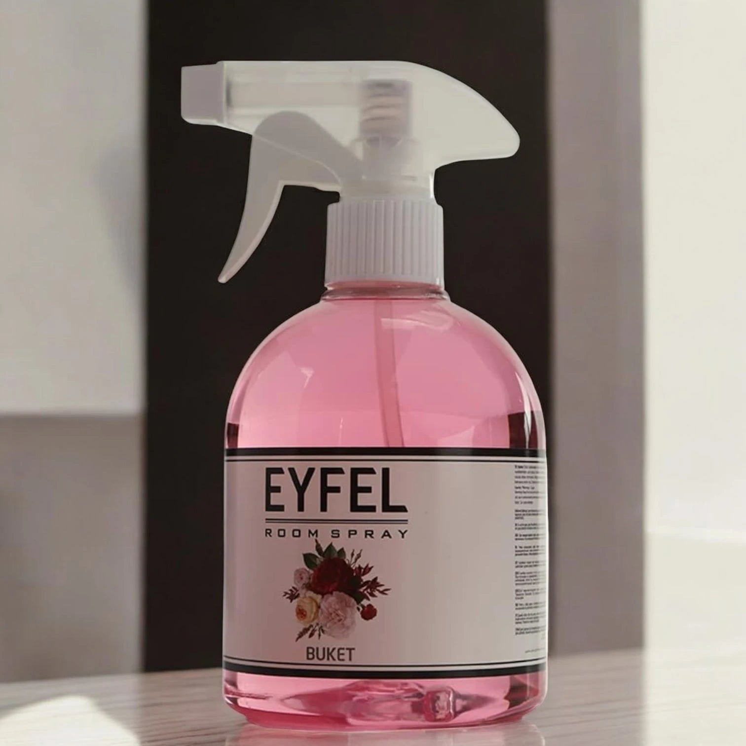 EYFEL Buket Room Spray Air Freshener – 500ml Long-Lasting Floral Scent with Mood-Calming Aromatherapy Notes – Ideal for Home, Office, Bedroom & Bathroom - Damoo