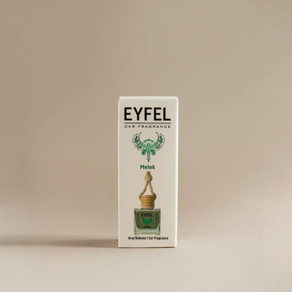 Eyfel Car Air Freshener – Melek (Angel) Scent | Long-Lasting Hanging Wooden Diffuser with Liquid Perfume | Soft, Heavenly Floral Car Fragrance (10ml) - Damoo