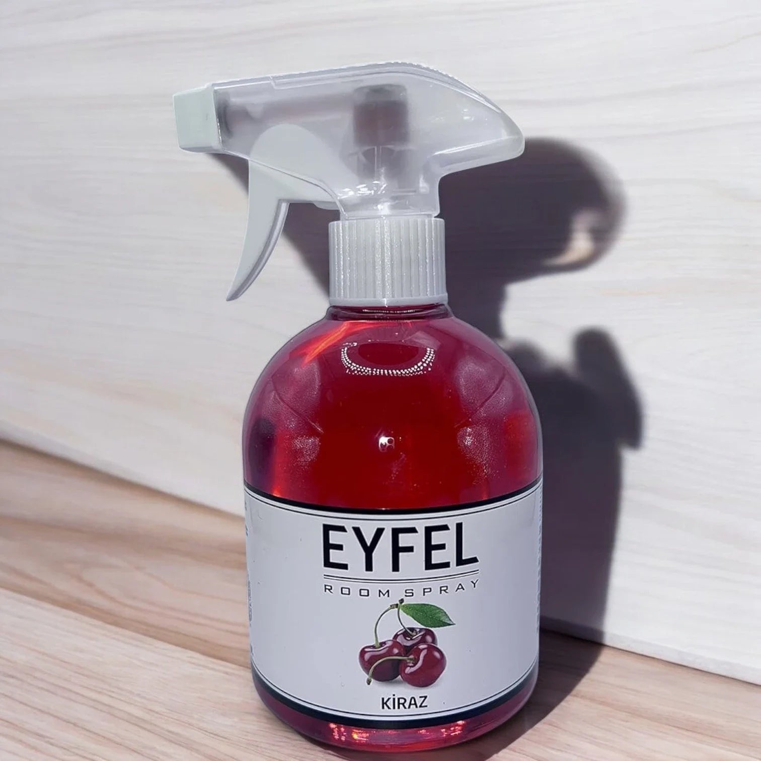 EYFEL Cherry Room Spray Air Freshener for Home, Office, Bathroom, or Bedroom – 500ml Long-Lasting Scent Spray with Fruity Cherry Fragrance – Odor Eliminator with Essential Oils for Indoor Use - Damoo