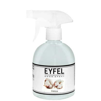EYFEL Cotton Room Spray Air Freshener – 500ml Long-Lasting Clean & Soft Linen Scent with Essential Oils – Odor Neutralizer for Home, Bedroom, Office, or Bathroom - Damoo