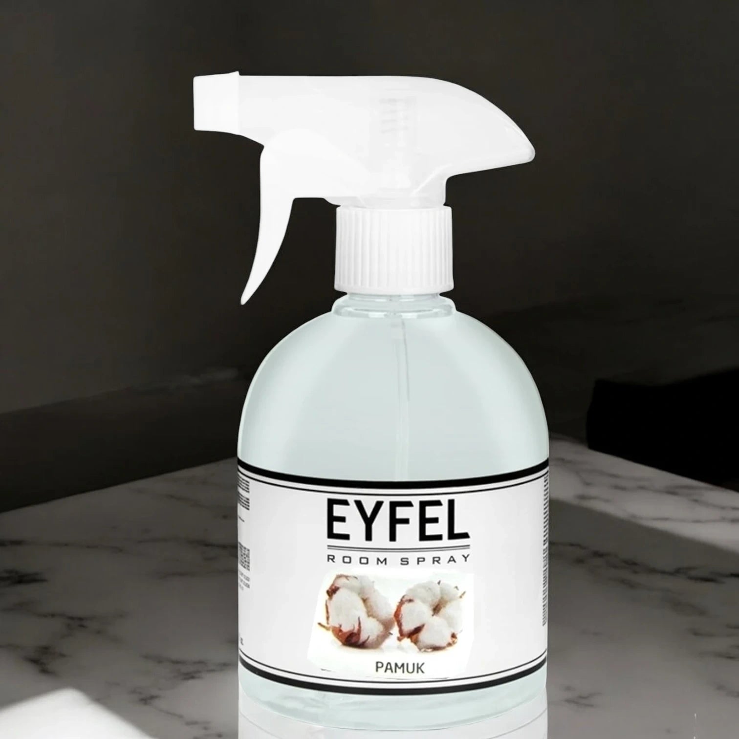 EYFEL Cotton Room Spray Air Freshener – 500ml Long-Lasting Clean & Soft Linen Scent with Essential Oils – Odor Neutralizer for Home, Bedroom, Office, or Bathroom - Damoo