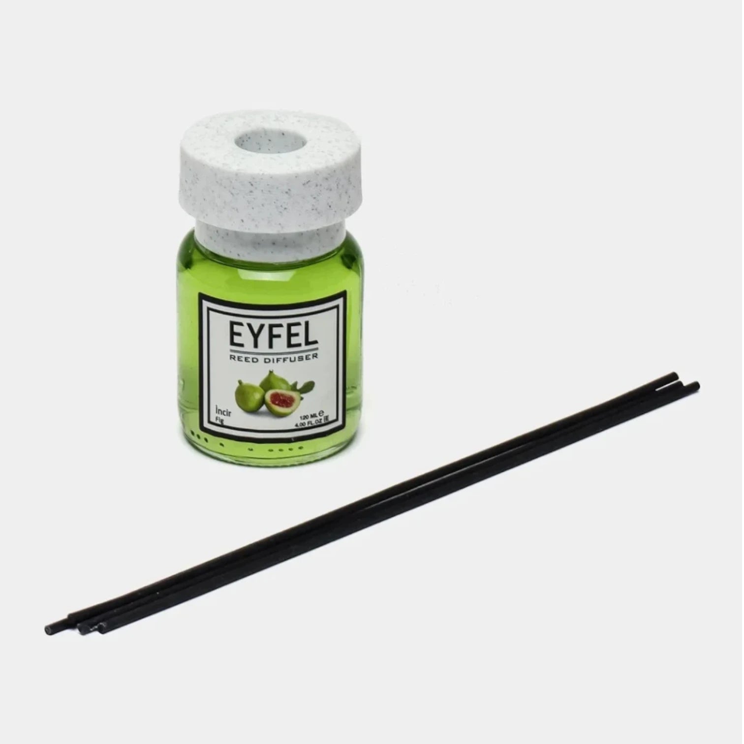 EYFEL Fig Reed Diffuser – 120ML Long-Lasting Home Fragrance | Sweet & Earthy Incir Scent | Elegant Room Aroma Diffuser with Sticks for Living Room, Bathroom & Office - Damoo