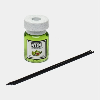 EYFEL Fig Reed Diffuser – 120ML Long-Lasting Home Fragrance | Sweet & Earthy Incir Scent | Elegant Room Aroma Diffuser with Sticks for Living Room, Bathroom & Office - Damoo
