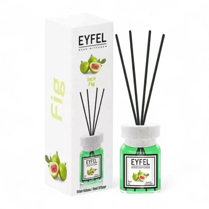 EYFEL Fig Reed Diffuser – 120ML Long-Lasting Home Fragrance | Sweet & Earthy Incir Scent | Elegant Room Aroma Diffuser with Sticks for Living Room, Bathroom & Office - Damoo