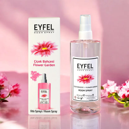 Eyfel Flower Garden Room Spray 400ml Air Freshener - Blooming Floral Fragrance for Home & Office - Long-Lasting Scent - Damoo