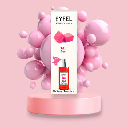 EYFEL Gum Room Spray – 400ml - Sweet Fruity Air Freshener with Bubblegum, Pineapple & Vanilla Notes - Long-Lasting Scent for Home & Office - Damoo