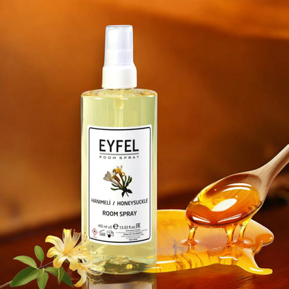 EYFEL Honeysuckle Room Spray 400ml - Sweet Floral Home Fragrance for Peaceful Ambience - Damoo