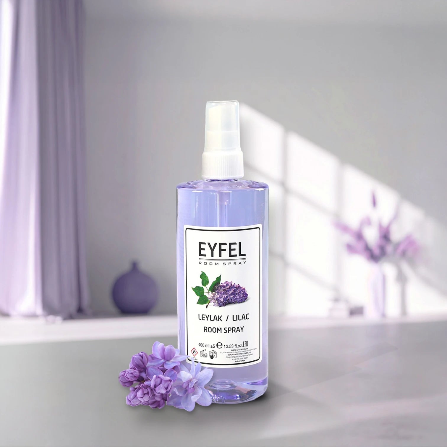 EYFEL Hyacinth Room Spray – 400ml - Spring-Inspired Floral Air Freshener with Sweet Hyacinth Notes - Long-Lasting Freshness for Home & Office - Damoo