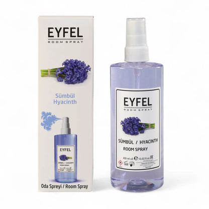 EYFEL Hyacinth Room Spray – 400ml - Spring-Inspired Floral Air Freshener with Sweet Hyacinth Notes - Long-Lasting Freshness for Home & Office - Damoo
