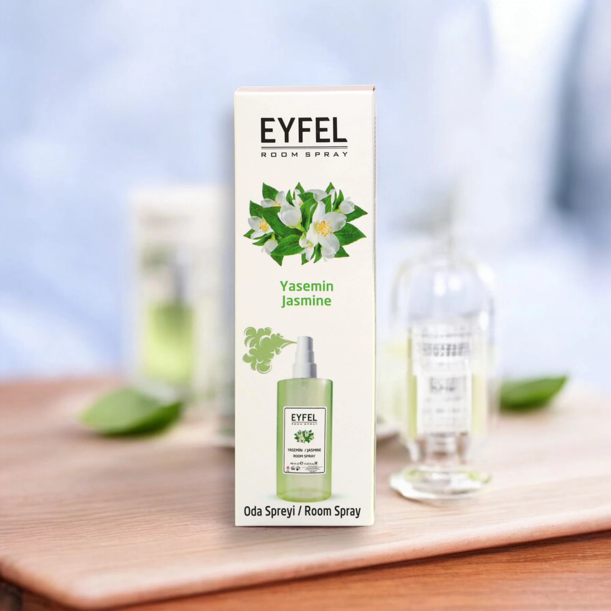 Eyfel Jasmine Room Spray 400ml - Elegant White Floral Home Fragrance - Damoo