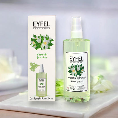 Eyfel Jasmine Room Spray 400ml - Elegant White Floral Home Fragrance - Damoo