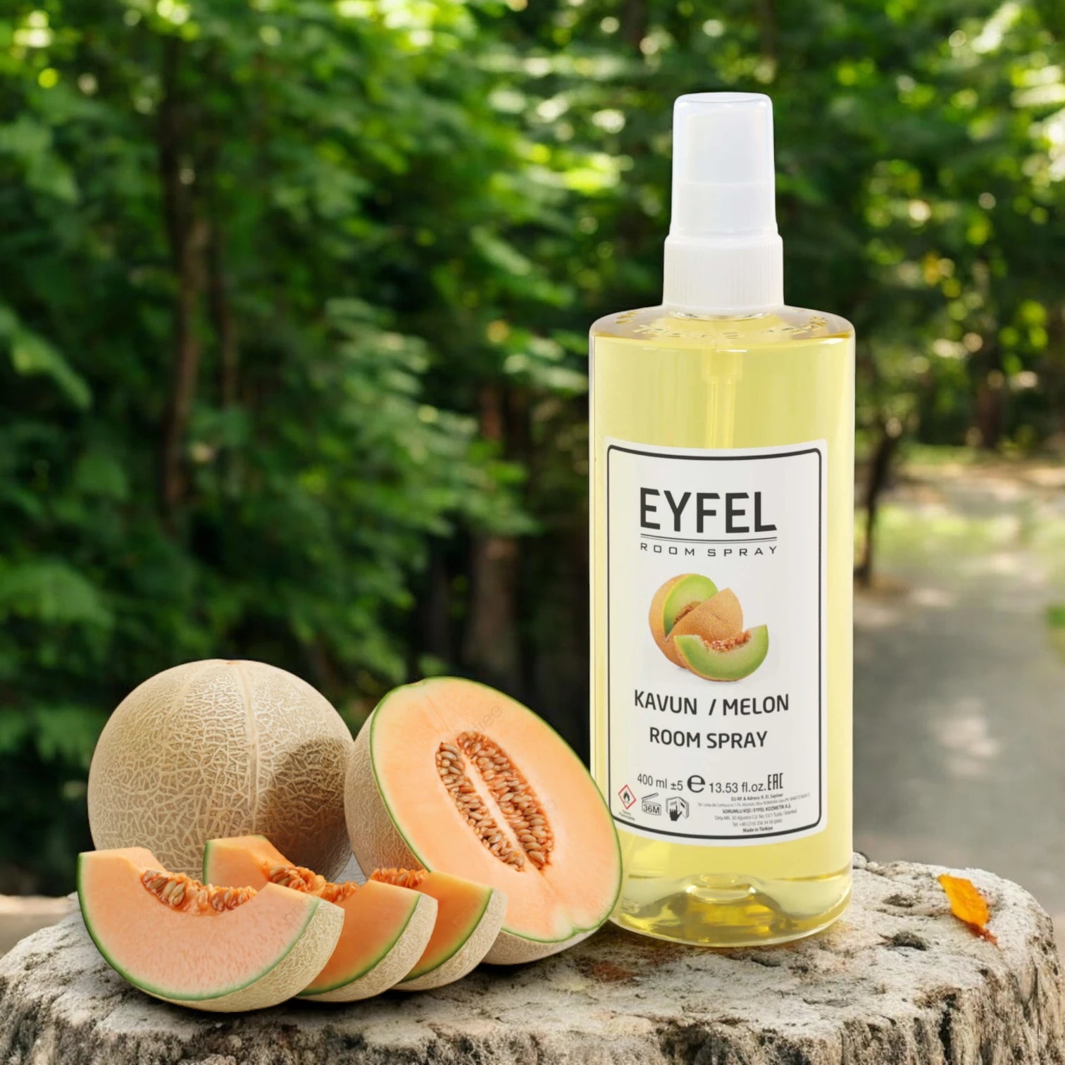 EYFEL Kavun Melon Room Spray – 400ml - Juicy Melon Air Freshener with Sweet, Fruity Scent - Long-Lasting Summer Fragrance for Home & Office - Damoo