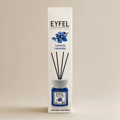 EYFEL Lavender Reed Diffuser Set 120ml – Long-Lasting Home Fragrance with Oil Diffuser Sticks, Aromatherapy Air Freshener, Bathroom & Room Scent Decor - Damoo