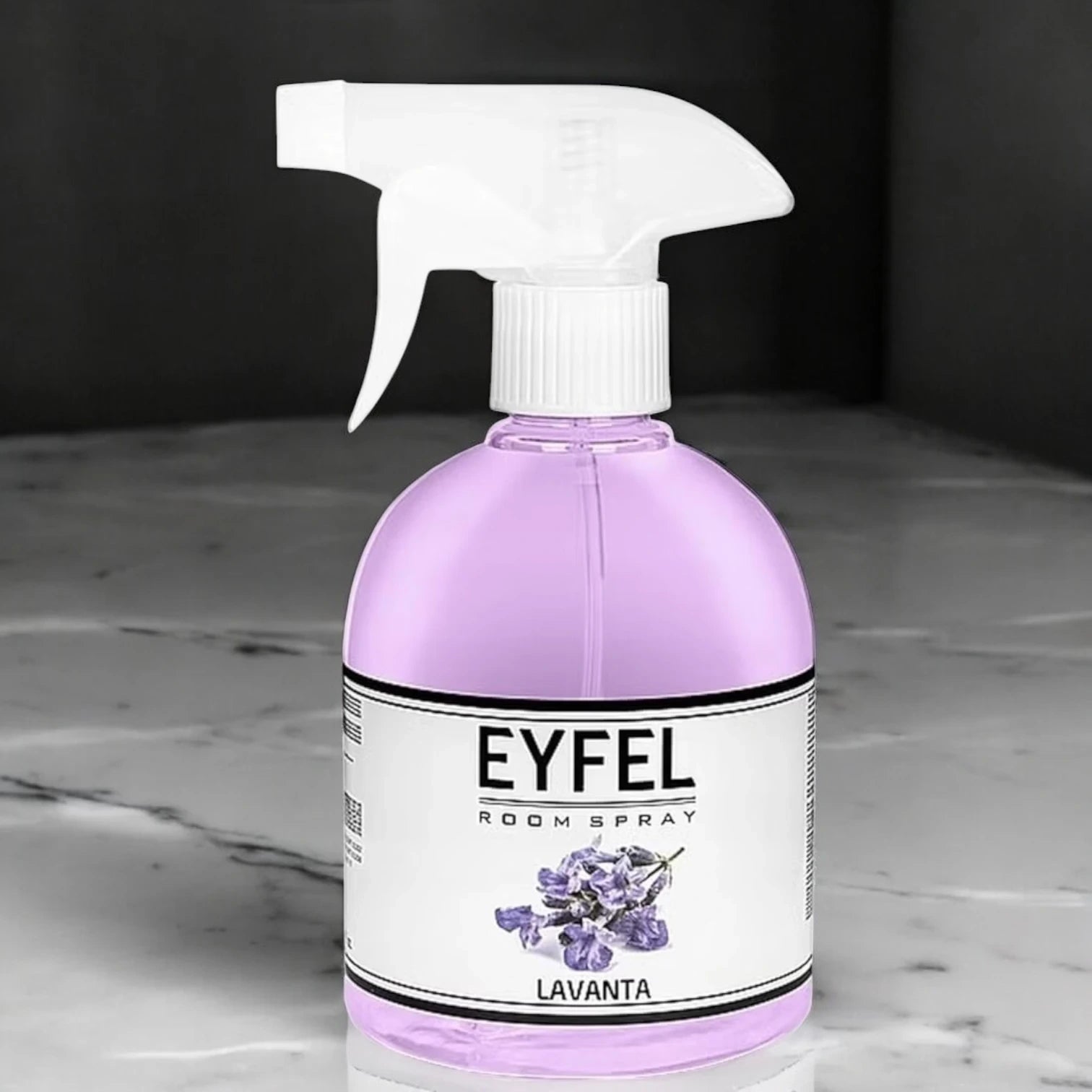 EYFEL Lavender Room Spray Air Freshener – 500ml Long-Lasting Soothing Floral Fragrance with Essential Oils – Pump Spray Odor Eliminator for Home, Office, Bedroom & Bathroom - Damoo