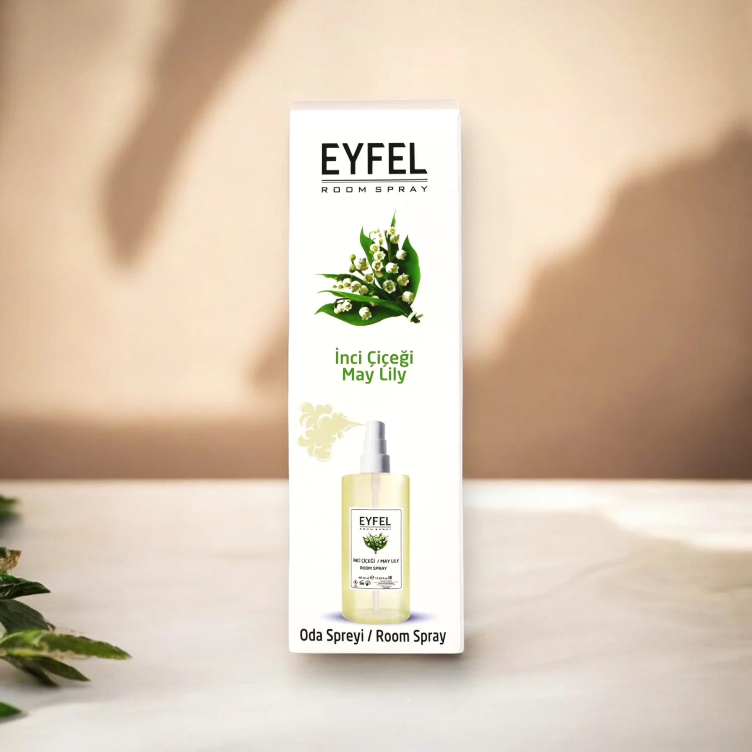 EYFEL May Lily Room Spray – 400ml - Elegant Lily of the Valley Scent - Long-Lasting Home & Office Air Freshener - Damoo