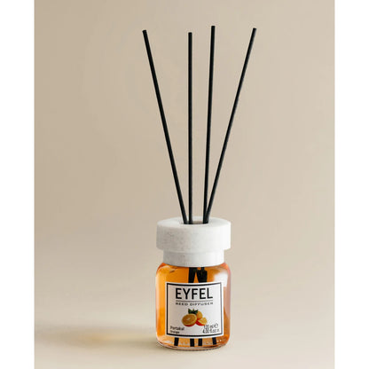 EYFEL Orange Blossom Reed Diffuser – 120ML Long-Lasting Home Fragrance | Essential Oil Diffuser with Natural Sticks | Sweet Floral Scent for Bedroom, Bathroom, Living Room & Office - Damoo