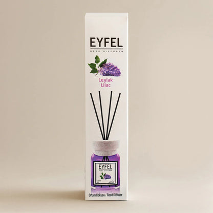 EYFEL Reed Diffuser Lilac 120ml – Long-Lasting Scented Sticks Air Freshener, Elegant Home Fragrance, Made in Turkey - Damoo