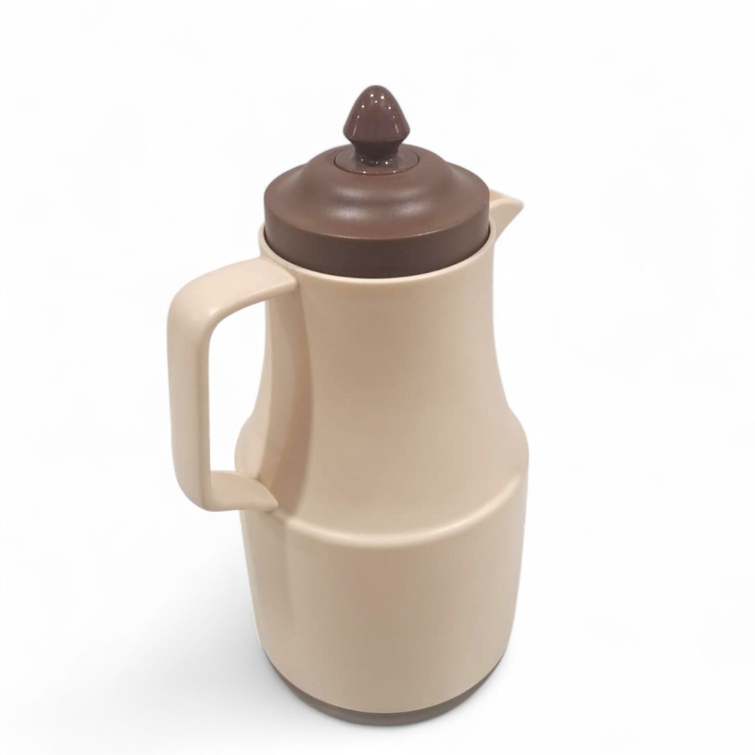 HAMID Insulated Thermos Flask – Premium Pink Glass Vacuum Jug for Hot & Cold Drinks – Elegant Beige or Grey Color Options – Durable Plastic Body 1L Capacity - Damoo