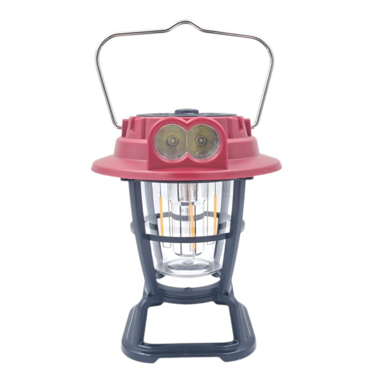 Hurry Bolt HB-9588L Solar Rechargeable LED Lantern 30W – 300 Lumens with USB + Solar Charging, Dual Light Sources & Handle | 1200mAh Battery for Camping, Hiking, Home & Emergency Use