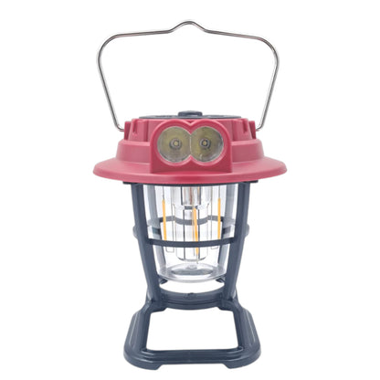 Hurry Bolt HB-9588L Solar Rechargeable LED Lantern 30W – 300 Lumens with USB + Solar Charging, Dual Light Sources & Handle | 1200mAh Battery for Camping, Hiking, Home & Emergency Use