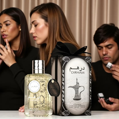 Dirham Silver Eau De Parfum 100ml  | Unisex Arabian Perfume with Citrus, Floral & Musk Notes | Long-Lasting Luxury Fragrance from UAE - Damoo