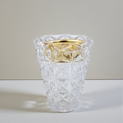 Luxury Crystal Arabic Bakhoor Burner — Clear Glass & Metal Flower-Base Madkhan | Elegant Mabkhara Incense Holder for Oud & Frankincense | Home Décor & Gift Piece