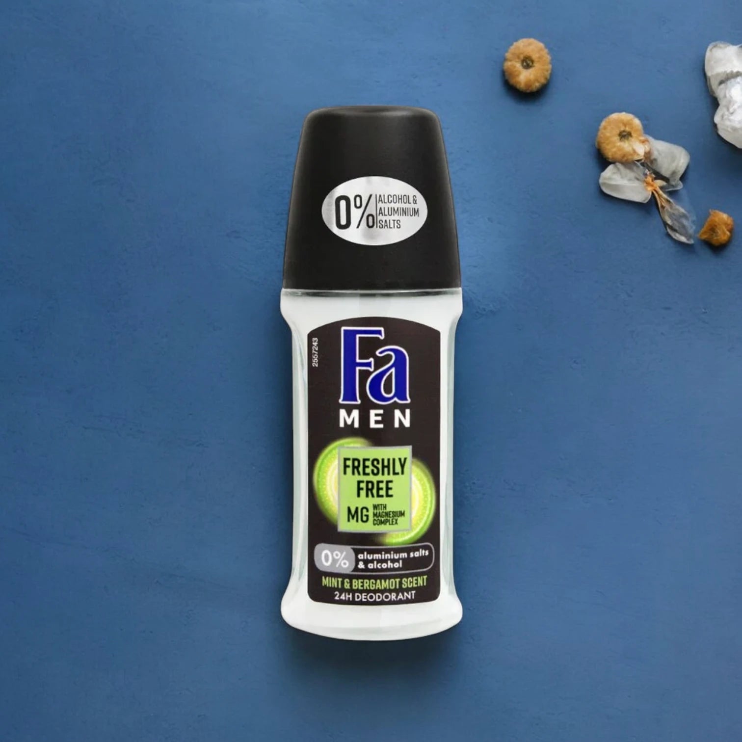 Fa Freshly Free Roll-On Deodorant – 50ml | Mint & Bergamot Scent | 24H Anti-Perspirant Protection | Dual Active Formula | Skin-Friendly | For Men - Damoo