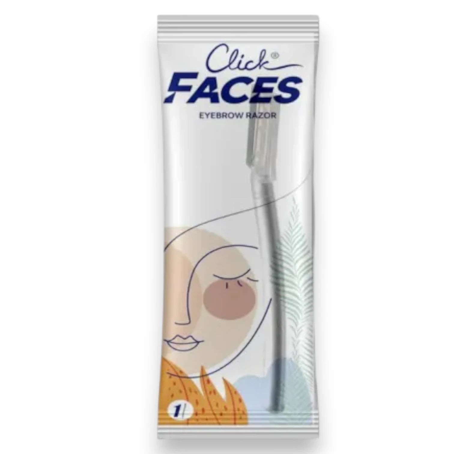 Click Faces Eyebrow Razor – Precision Trimmer for Women & Men | Stainless Steel Blade | Gentle & Safe Hair Removal Tool - Damoo