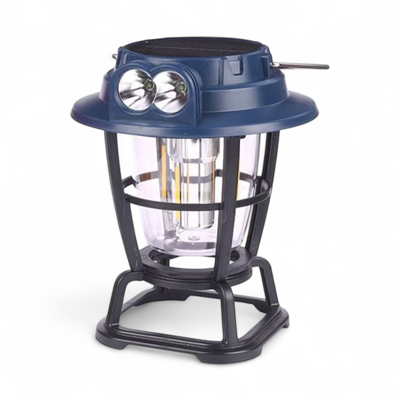 Hurry Bolt HB-9588W Solar Emergency Lantern – 30W Multifunctional LED Flashlight with Built-in 18650 Battery, USB & Solar Charging, 3 Light Sources – Outdoor Camping, Hiking, and Emergency Light - Damoo