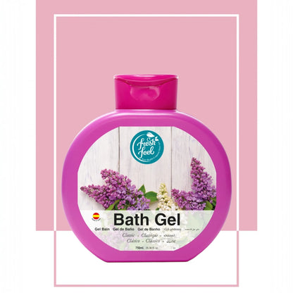 Freshfeel Classic Bath Gel 750ml – Foaming, Moisturizing & Refreshing Shower Gel for Soft & Hydrated Skin - Damoo