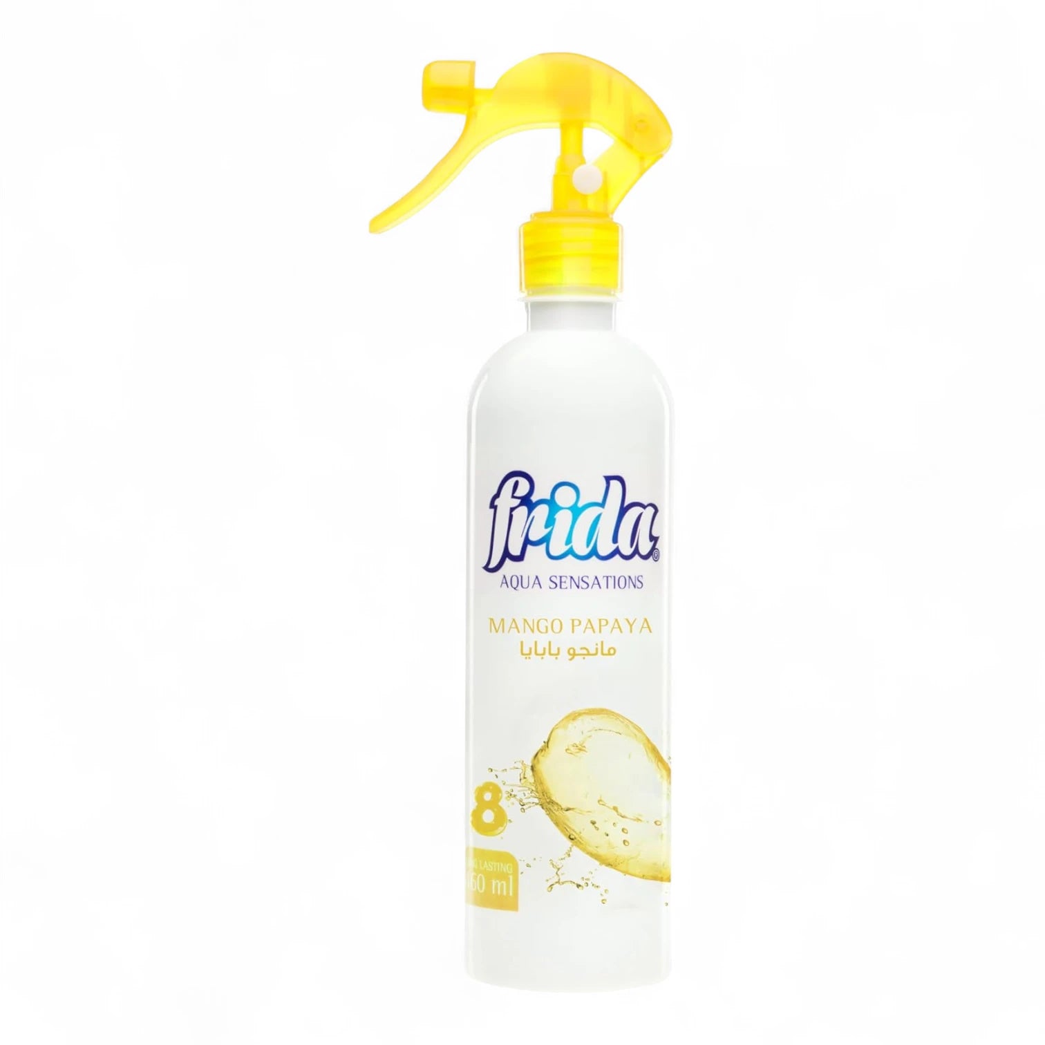 Frida Aqua Satation Air Freshener Spray – Mango Papaya Scent – 460ml – Tropical Fruit Fragrance, Long-Lasting Room Spray - Damoo