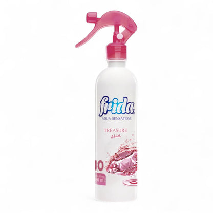 Frida Aqua Satation Air Freshener Spray – Treasure Scent – 460ml – Luxurious Room Spray with Long-Lasting Fragrance & Passive Diffusion - Damoo