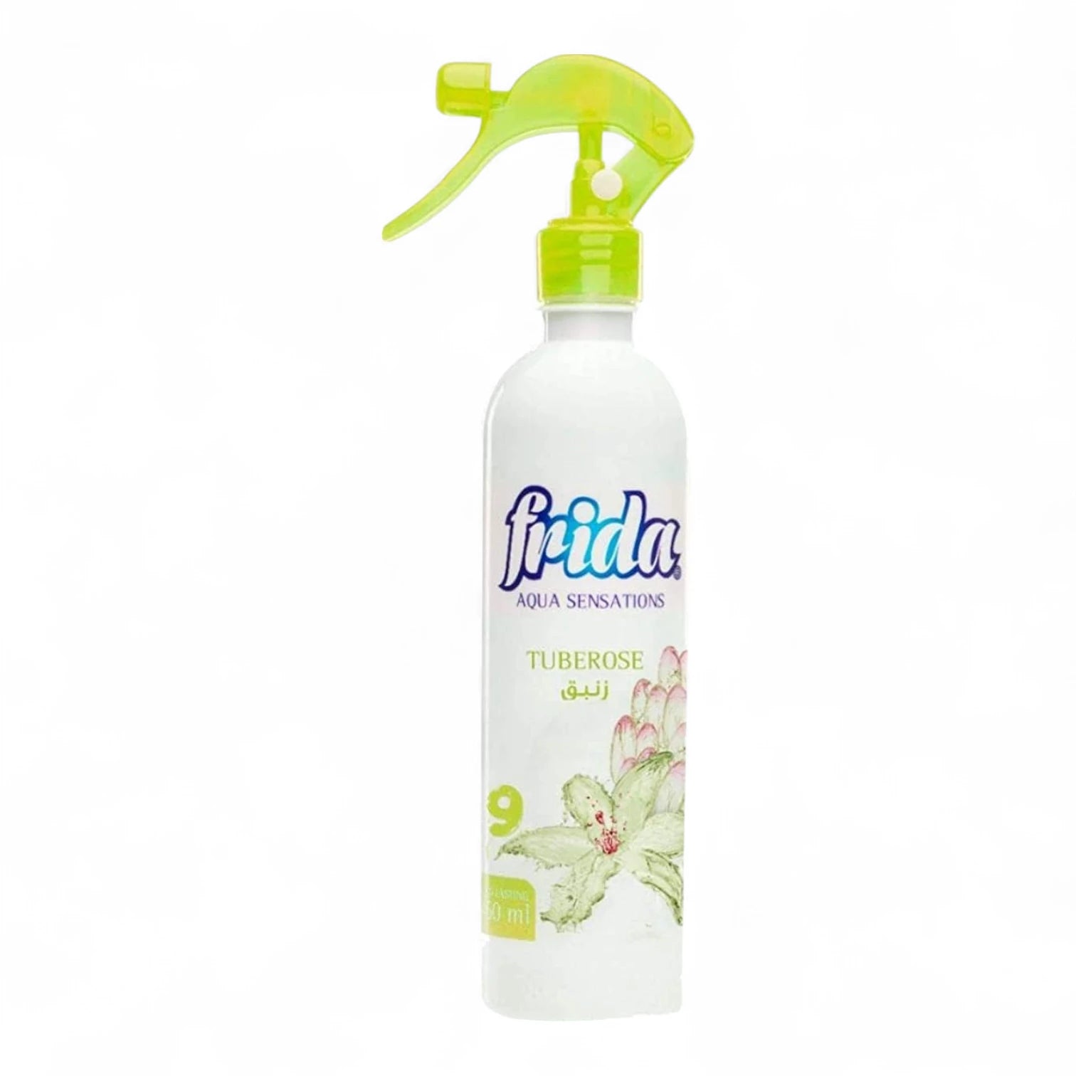 Frida Aqua Satation Air Freshener Spray – Tuberose Scent – 460ml – Floral Room Spray with Long-Lasting Fragrance & Passive Diffusion - Damoo