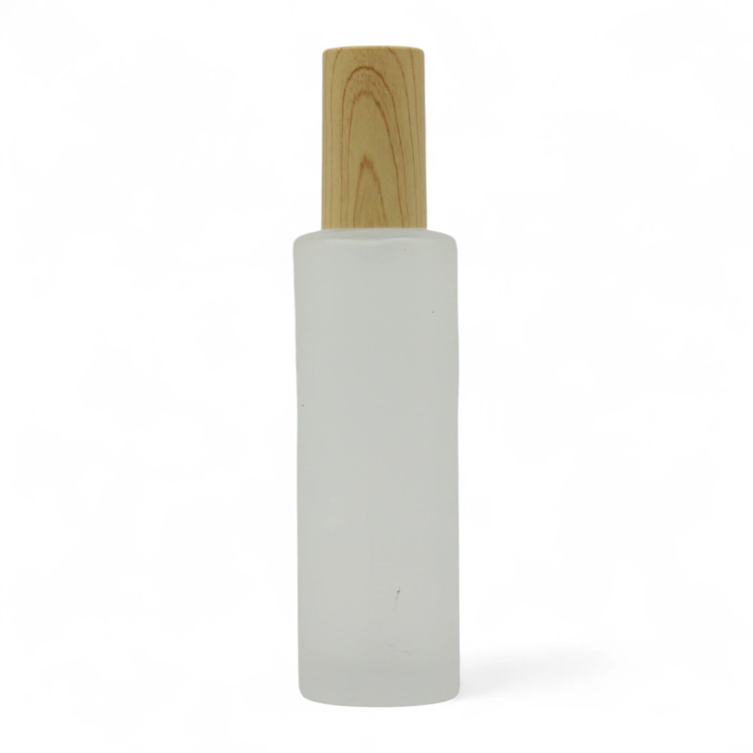 Frosted Glass Spray Bottle with Wooden Cap 80 ML – Refillable Atomizer for Perfume, Mist & Skincare - Damoo