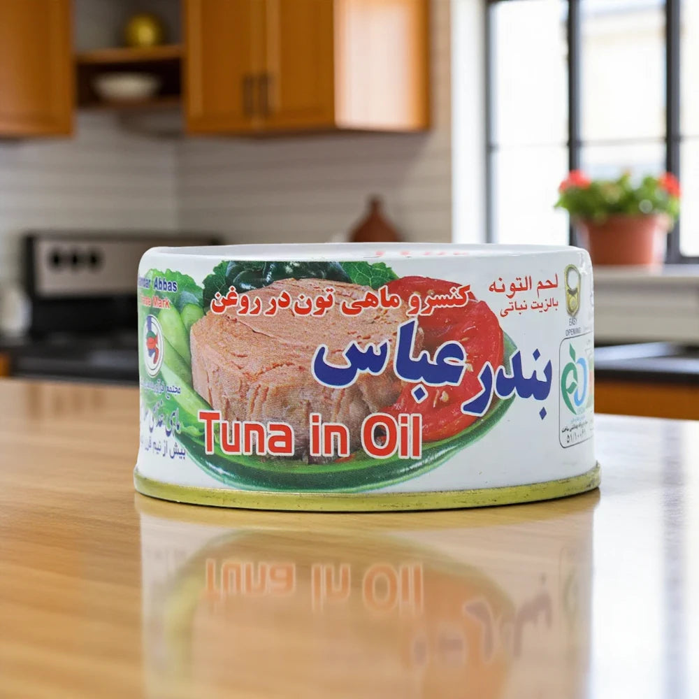 Bandar Abbas Tuna Fish in Vegetable Oil 24 x 190g – White Tuna | High Protein & Omega-3 | Perfect for Sandwiches, Salads & Meals - Damoo