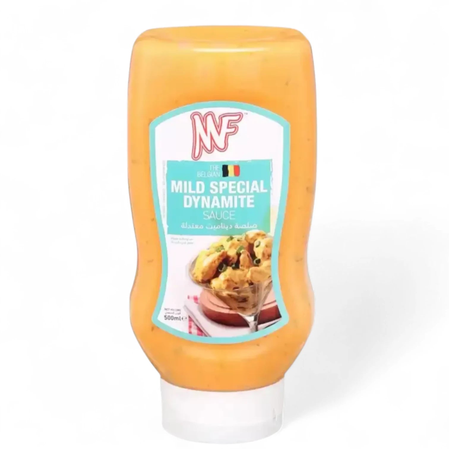 MF Mild Special Dynamite Sauce 500ml – Creamy & Lightly Spiced Gourmet Sauce for Sushi, Shrimp, Chicken, Fries & More – Belgian-Made Mild Version of Classic Dynamite Flavor - Damoo